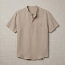 Sorrento Linen Henley Shirt