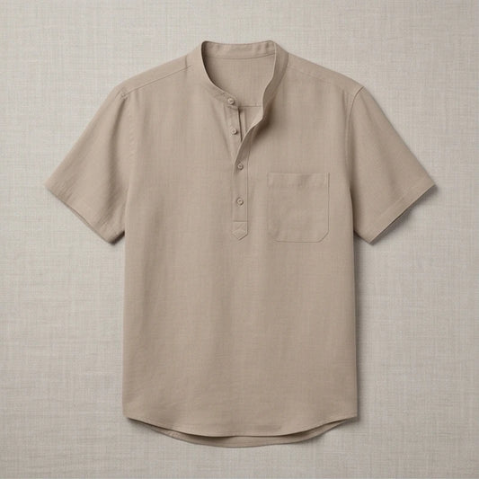 Sorrento Linen Henley Shirt