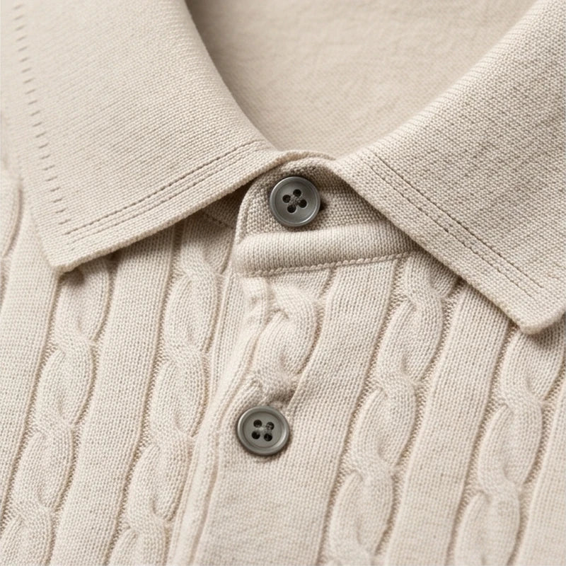 Como Cable Knit Polo