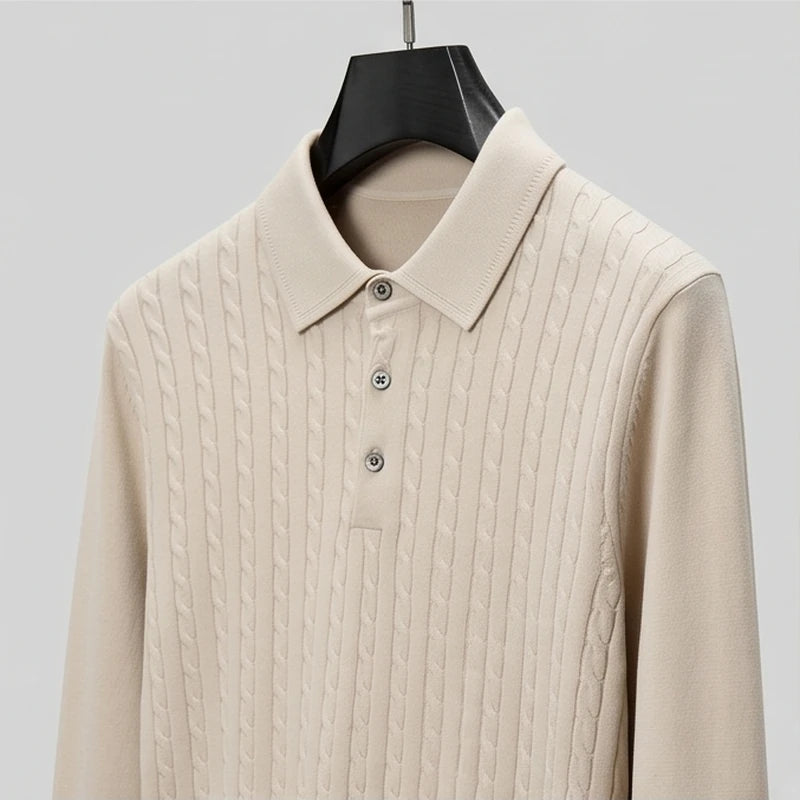 Como Cable Knit Polo