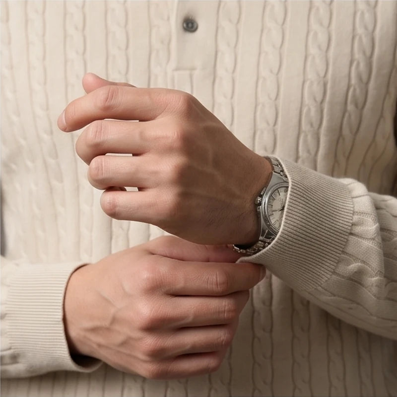 Como Cable Knit Polo