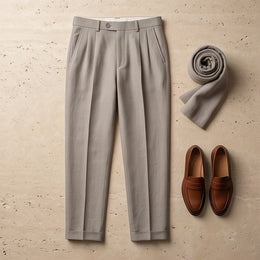 Lucca Tailored Linen Trouser