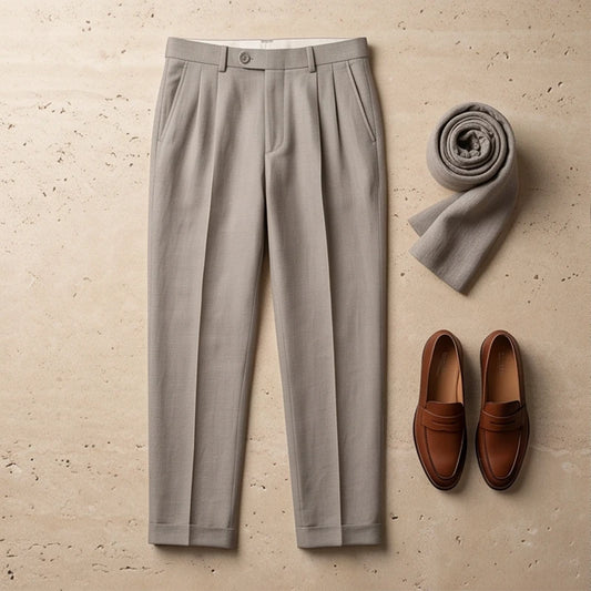 Lucca Tailored Linen Trouser