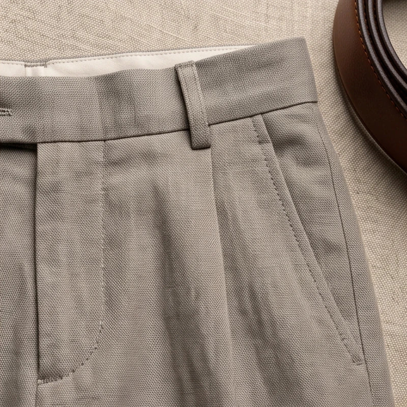 Lucca Tailored Linen Trouser