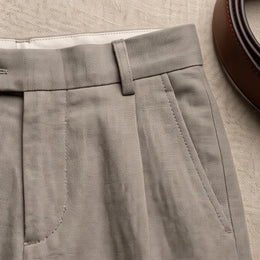 Lucca Tailored Linen Trouser
