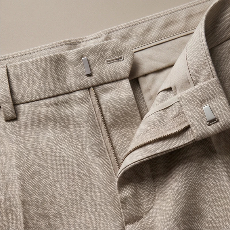 Bologna Neutral Travel Trouser