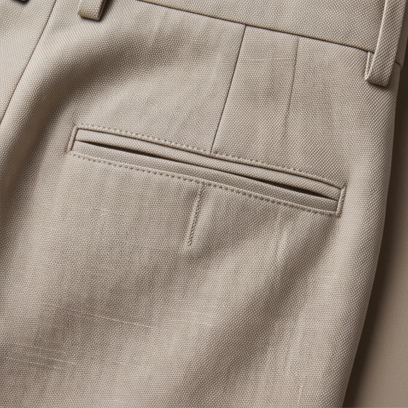 Bologna Neutral Travel Trouser