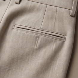 Bologna Neutral Travel Trouser