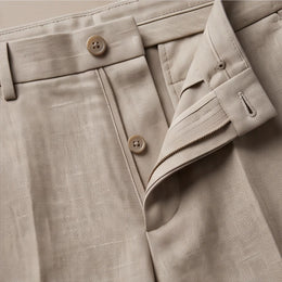 Bologna Neutral Travel Trouser