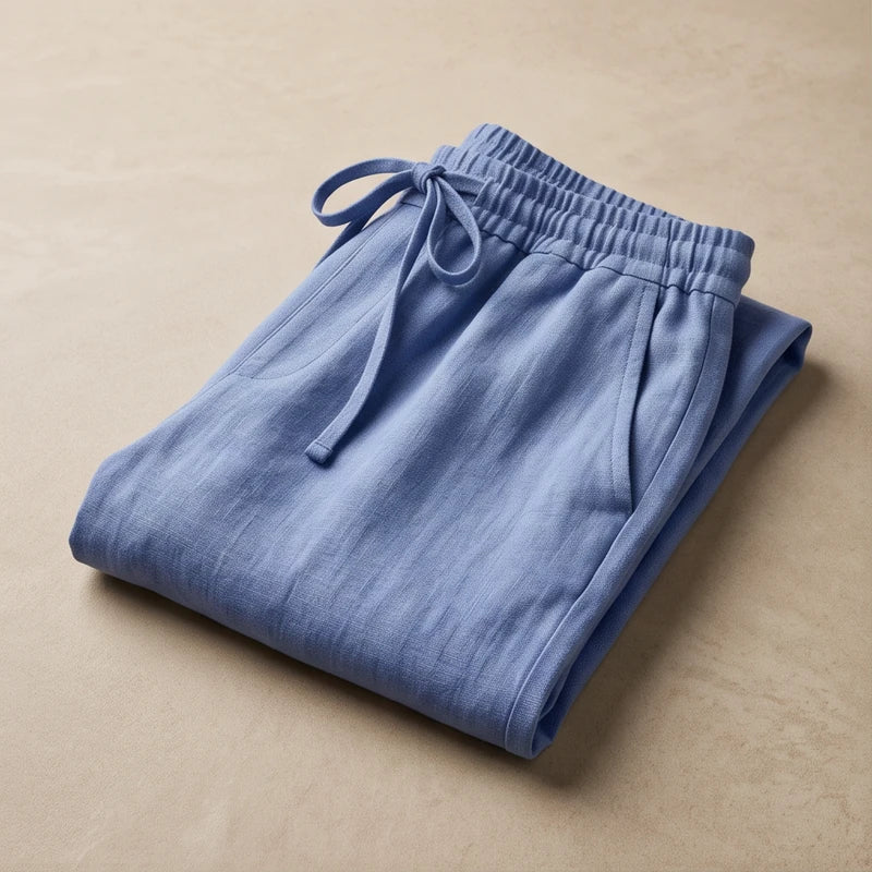 Alessia Linen Wide-Leg Trouser