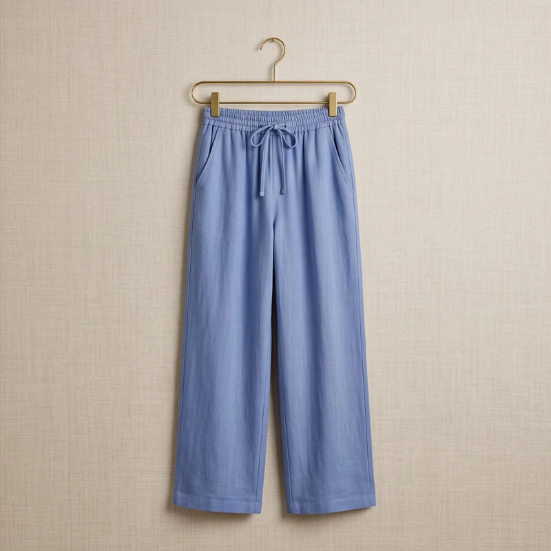 Alessia Linen Wide-Leg Trouser