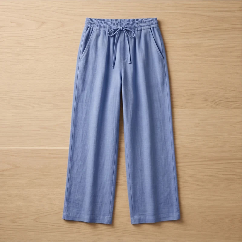 Alessia Linen Wide-Leg Trouser