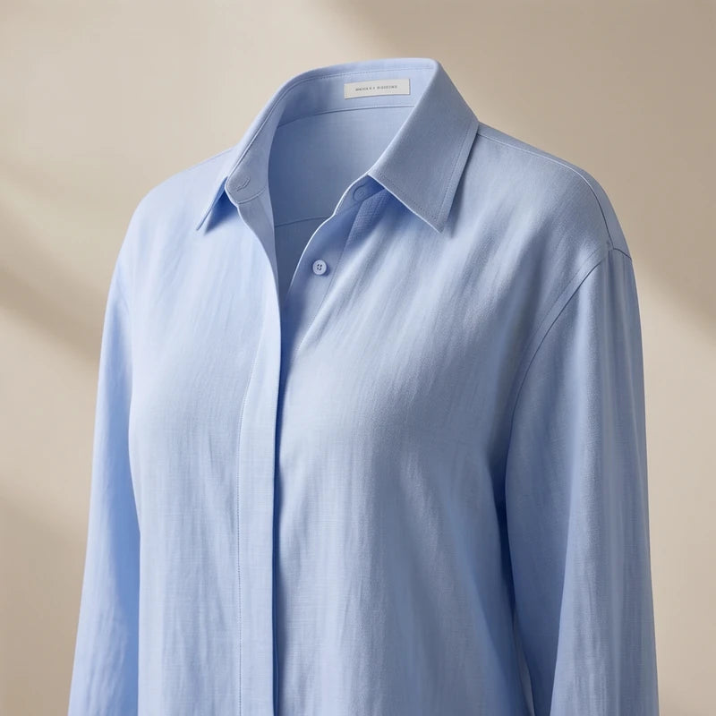 Bianca Linen Long-Sleeve Shirt