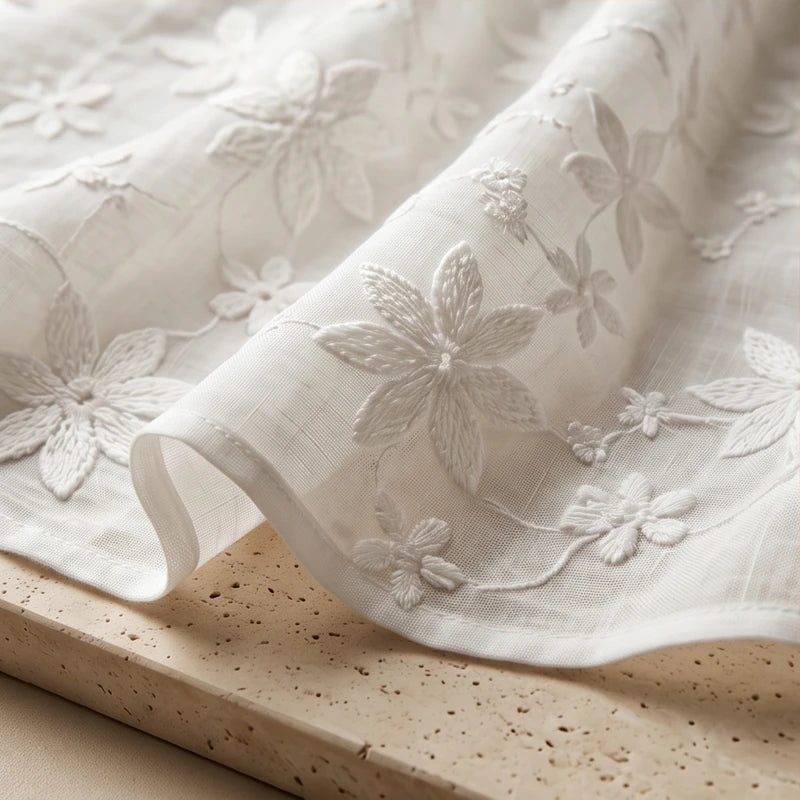 Siena Embroidered Linen Blouse
