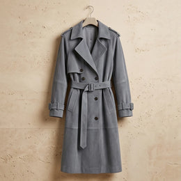 Firenze Suede Belted Trench