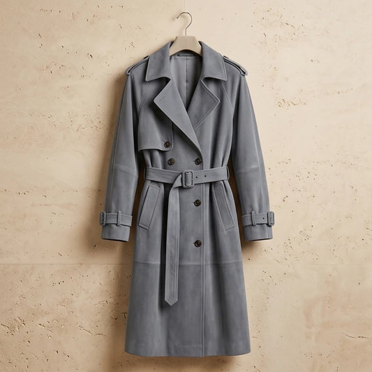 Firenze Suede Belted Trench