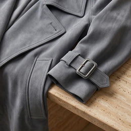 Firenze Suede Belted Trench