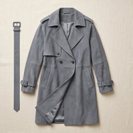Firenze Suede Belted Trench