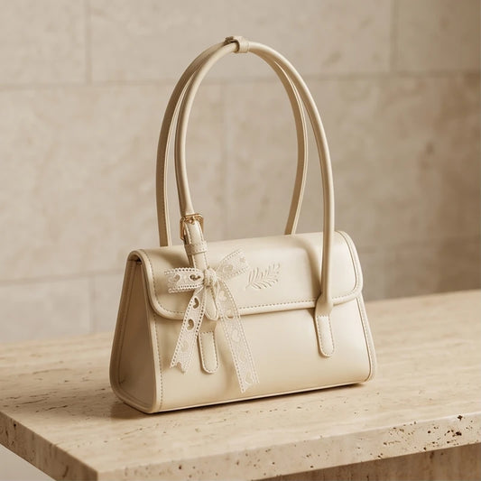 Palermo Silk-Scarf Leather Tote