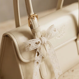 Palermo Silk-Scarf Leather Tote