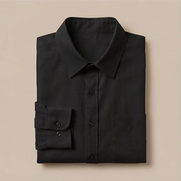Luca Linen Long-Sleeve Shirt - Black colour variant image