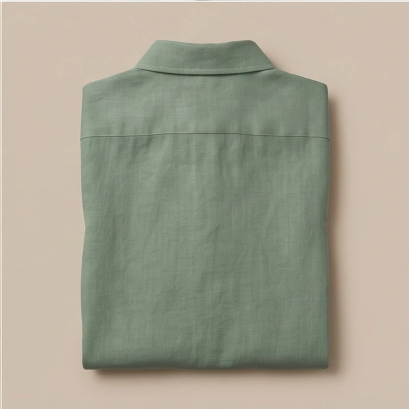 Luca Linen Long-Sleeve Shirt - generated detail image 9