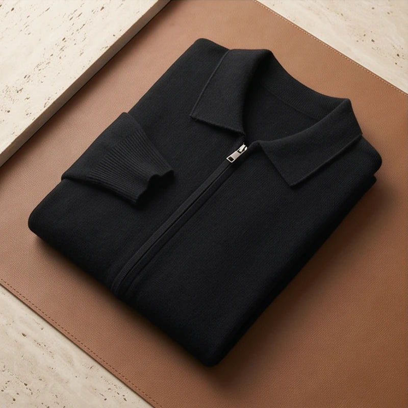 Ravello Cashmere Zip Cardigan - generated Marco Elvani gallery cell 7