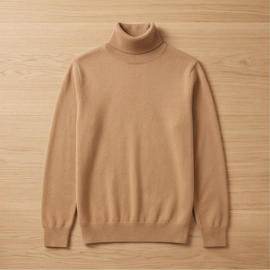 Cortina Cashmere High-Collar Sweater - Camel generated variant image