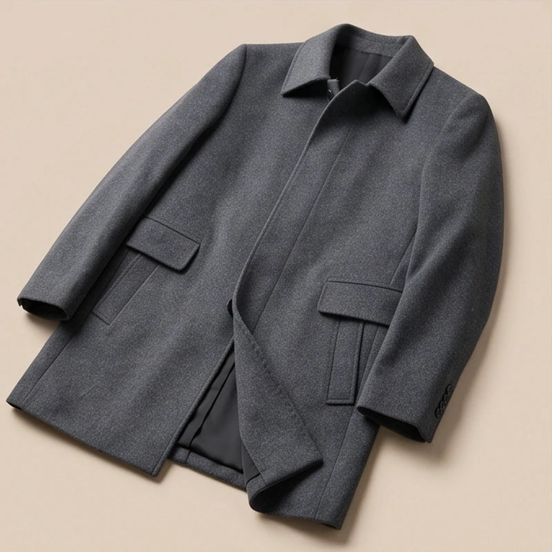 Aosta Cashmere-Wool Lined Coat - generated Marco Elvani gallery cell 7