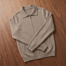 Bellagio Merino Polo-Collar Cardigan - generated Marco Elvani gallery cell 3