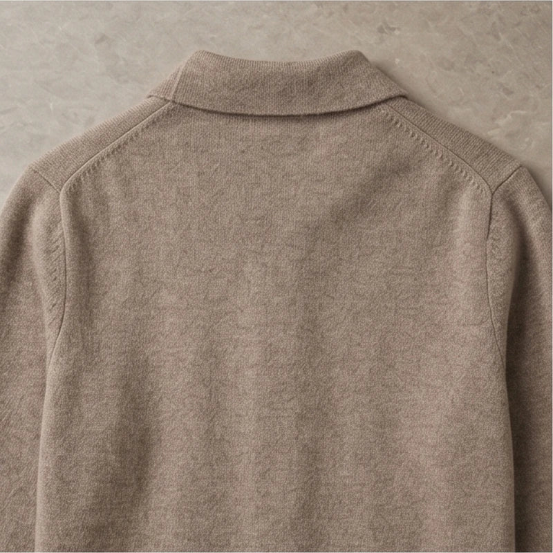 Bellagio Merino Polo-Collar Cardigan - generated Marco Elvani gallery cell 4
