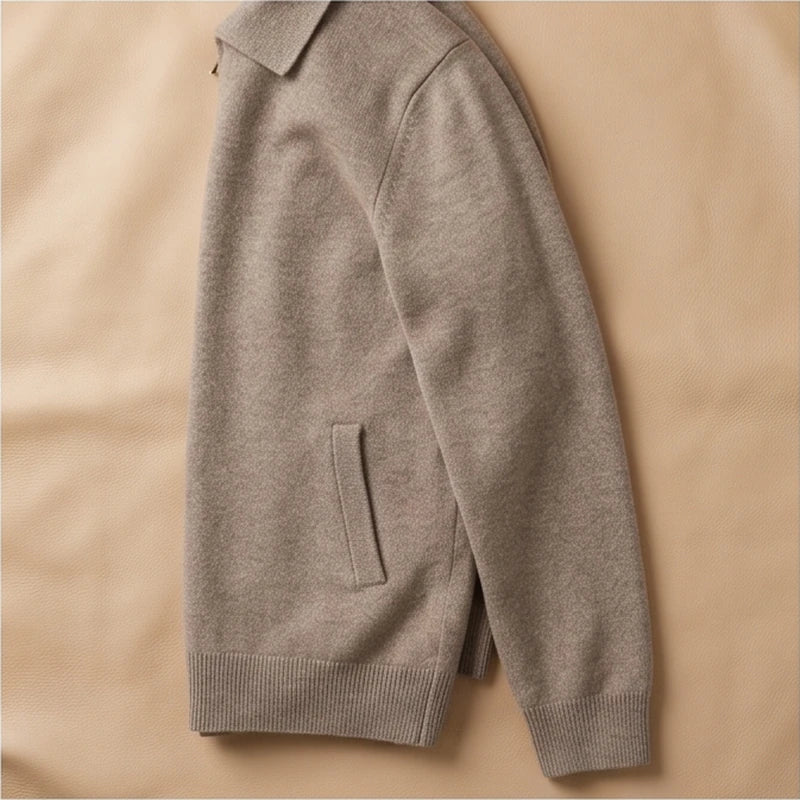 Bellagio Merino Polo-Collar Cardigan - generated Marco Elvani gallery cell 5