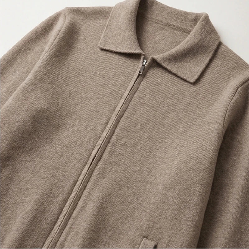 Bellagio Merino Polo-Collar Cardigan - generated Marco Elvani gallery cell 6