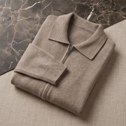 Bellagio Merino Polo-Collar Cardigan - generated Marco Elvani gallery cell 9