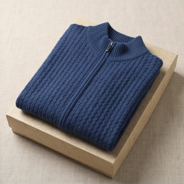 Como Merino Mock-Neck Cardigan - generated Marco Elvani gallery cell 6