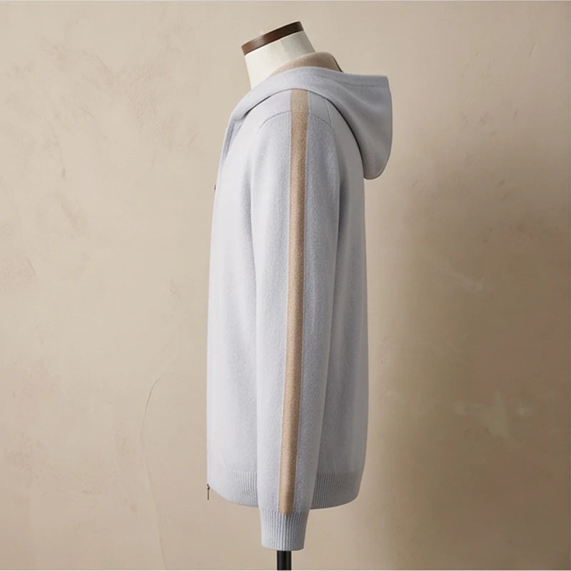 Courmayeur Cashmere Hooded Cardigan - generated Marco Elvani gallery cell 4