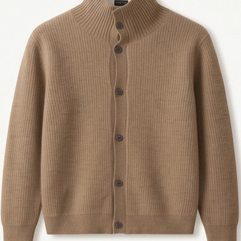 Portofino Cashmere Mock-Neck Cardigan - generated Marco Elvani gallery cell 1