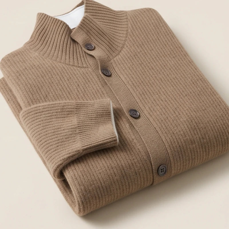 Portofino Cashmere Mock-Neck Cardigan - generated Marco Elvani gallery cell 9