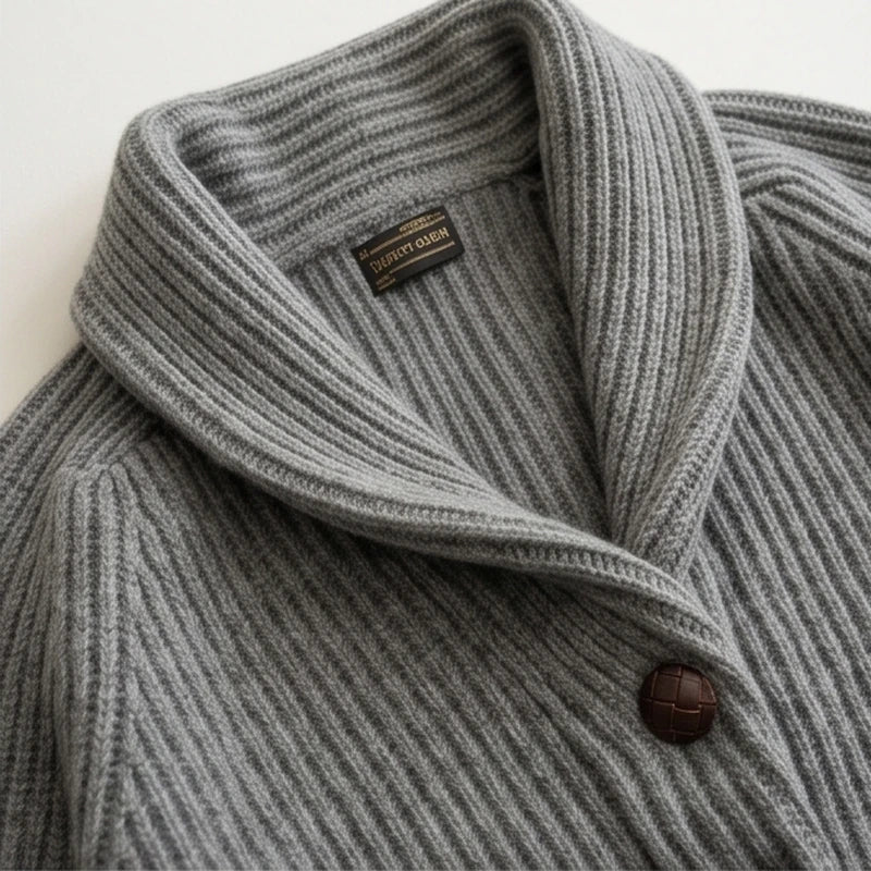 Ortisei Heavy Wool Shawl Cardigan - generated Marco Elvani gallery cell 3