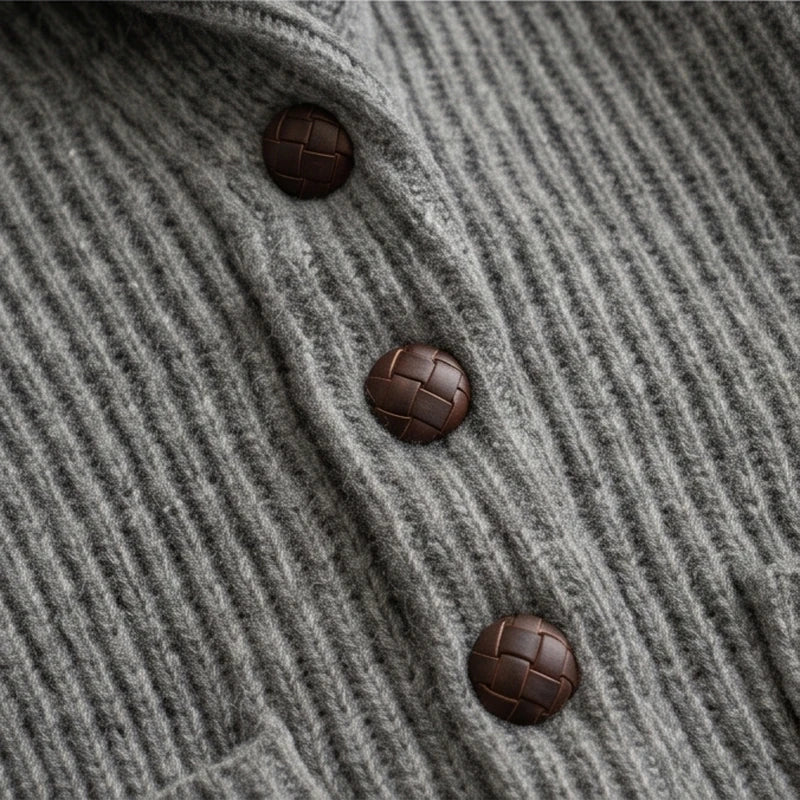 Ortisei Heavy Wool Shawl Cardigan - generated Marco Elvani gallery cell 4