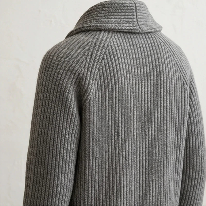 Ortisei Heavy Wool Shawl Cardigan - generated Marco Elvani gallery cell 5