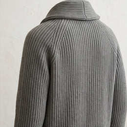 Ortisei Heavy Wool Shawl Cardigan - generated Marco Elvani gallery cell 5