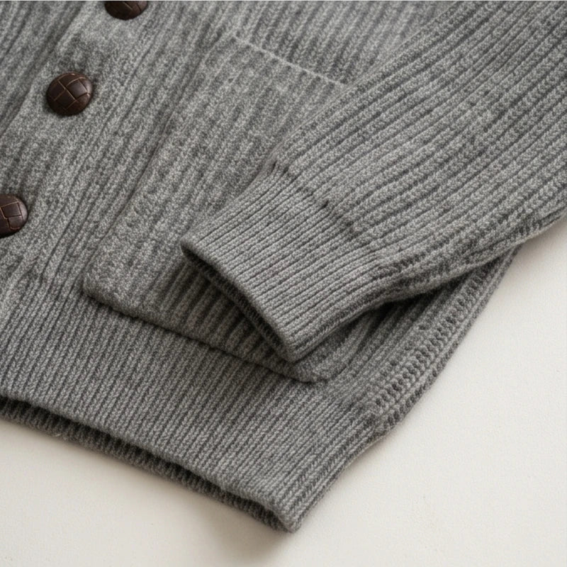 Ortisei Heavy Wool Shawl Cardigan - generated Marco Elvani gallery cell 7