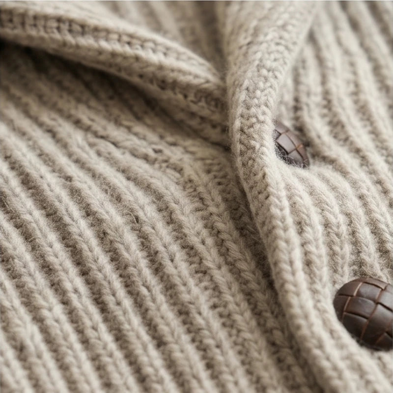 Ortisei Heavy Wool Shawl Cardigan - generated Marco Elvani gallery cell 8
