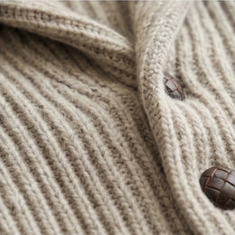 Ortisei Heavy Wool Shawl Cardigan - generated Marco Elvani gallery cell 8