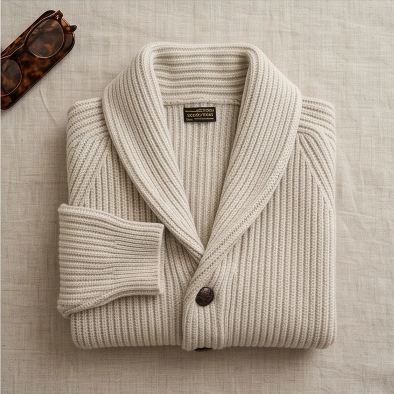 Ortisei Heavy Wool Shawl Cardigan - generated Marco Elvani gallery cell 9