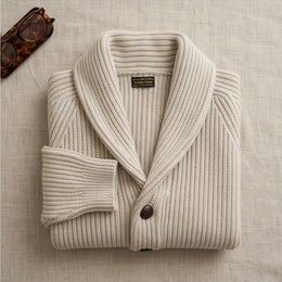 Ortisei Heavy Wool Shawl Cardigan - generated Marco Elvani gallery cell 9