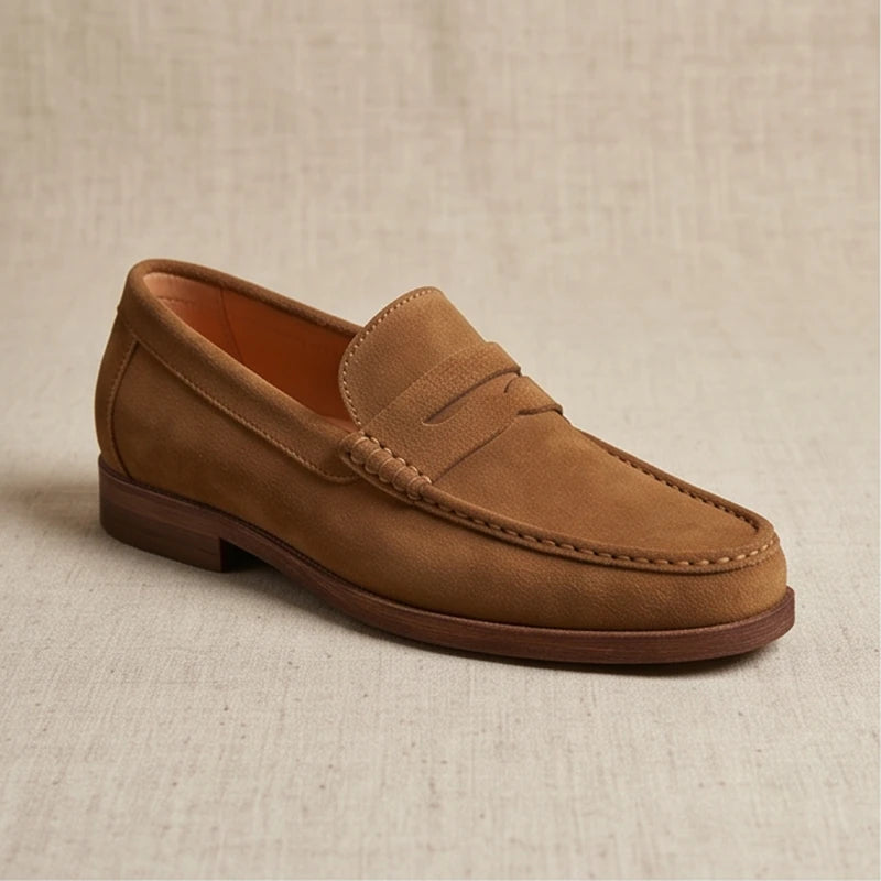 Monza Suede Leather Driving Loafer - generated Marco Elvani gallery cell 1