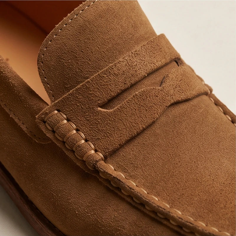 Monza Suede Leather Driving Loafer - generated Marco Elvani gallery cell 4