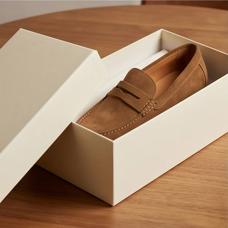 Monza Suede Leather Driving Loafer - generated Marco Elvani gallery cell 7